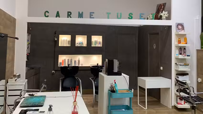 Carme Tuset, Peluquer&iacute;a