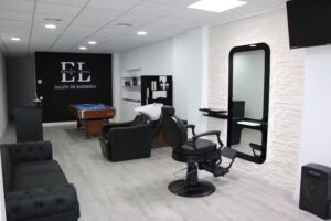 El salón de barbería
