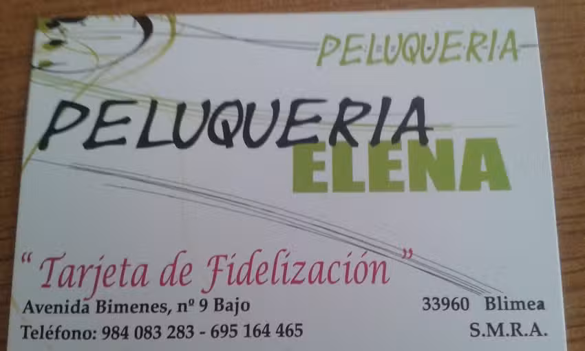PELUQUER&Iacute;A ELENA
