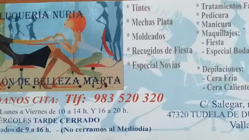 Peluquer&iacute;a Nuria