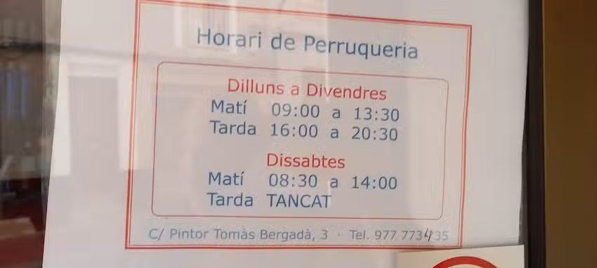 Peluquería Tomás