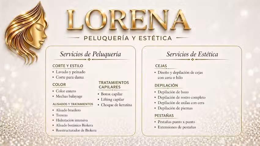Peluquer&iacute;a y Est&eacute;tica Lorena