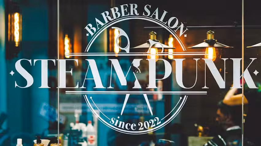 Steampunk Barber Salon