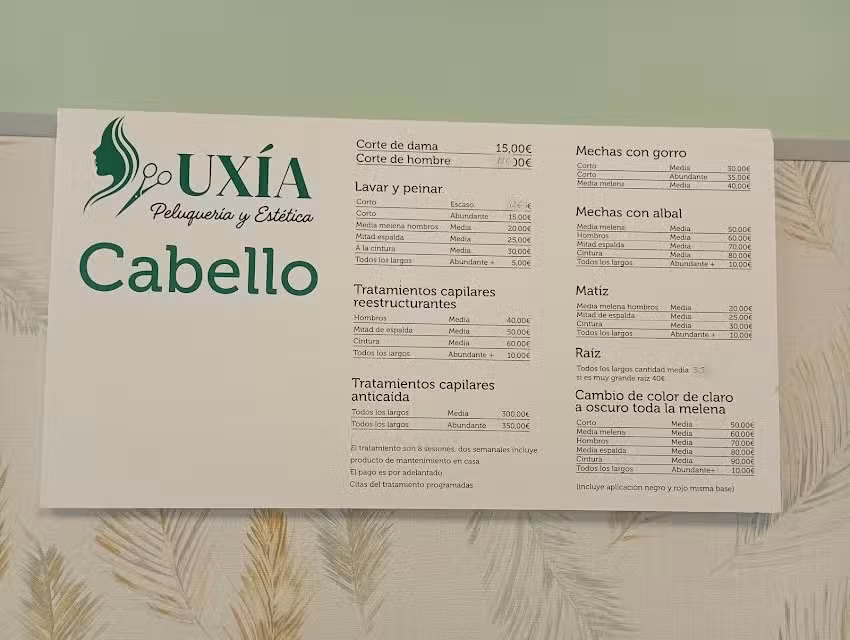 uxia peluqueria y estetica
