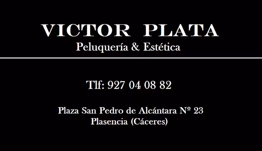 Victor Plata Peluquer&iacute;a & Est&eacute;tica