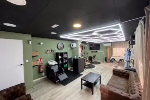 Vintage barber lounge